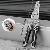 Foldable wire stripper, pulley design multi-function electrician wire splitter wire winding pliers crimping pliers hand tool