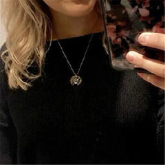 Sunflower Necklaces for Women Stainless Steel Open Locket You Are My Sunshine Necklace Birthday Jewelry Colorful Pendant Collar