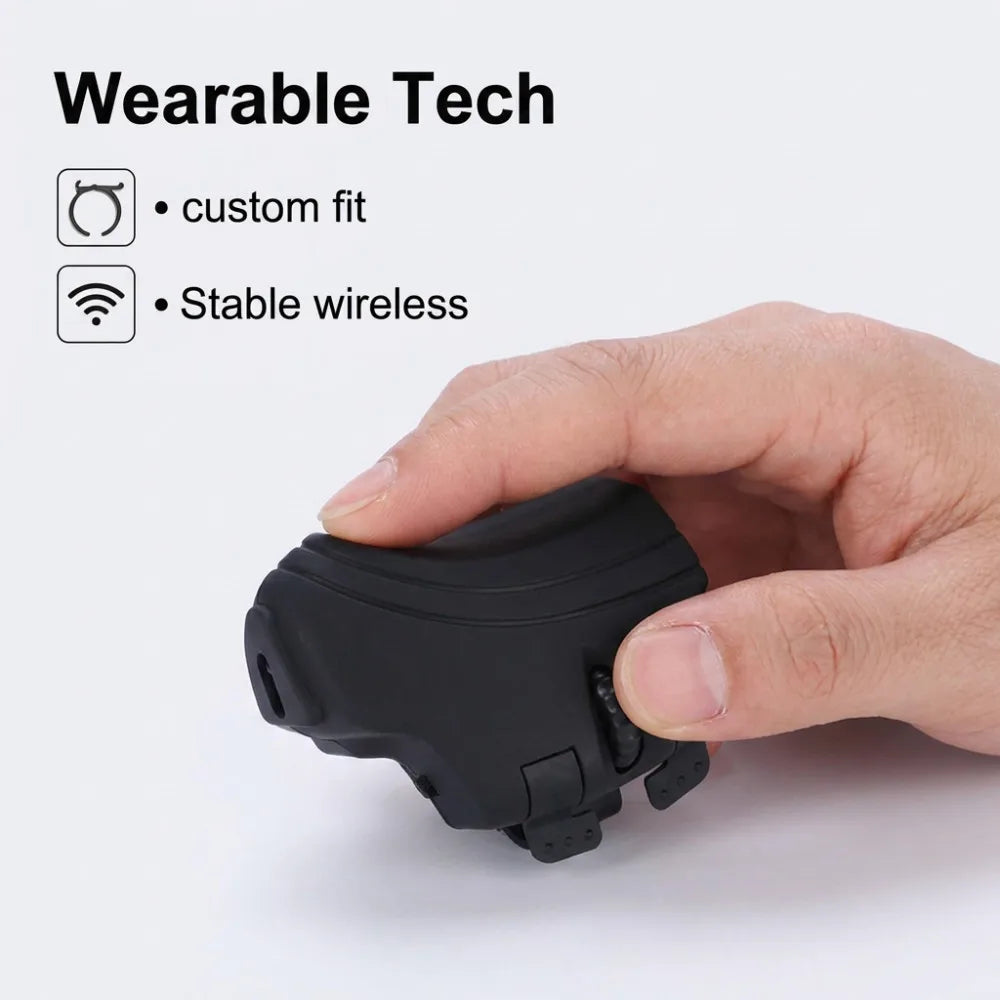 Finger Ring Mouse 1000DPI Easy Control High Efficiency Wireless Finger Ring Mouse Portable Rechargeable 2.4GHz for Office