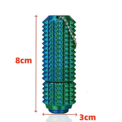 Spiky Fidget Roller Toy Keychain Novelty Fun Stress Relief Sensory Relax Portable Office Home Desk Friends Family Creative Gifts