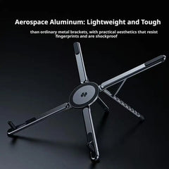 Magnetic Phone Holder Handheld Selfie Stick Tripod Foldable Desk Stand for iPhone 17 16 iPad Tablet Laptop Bracket A2S5