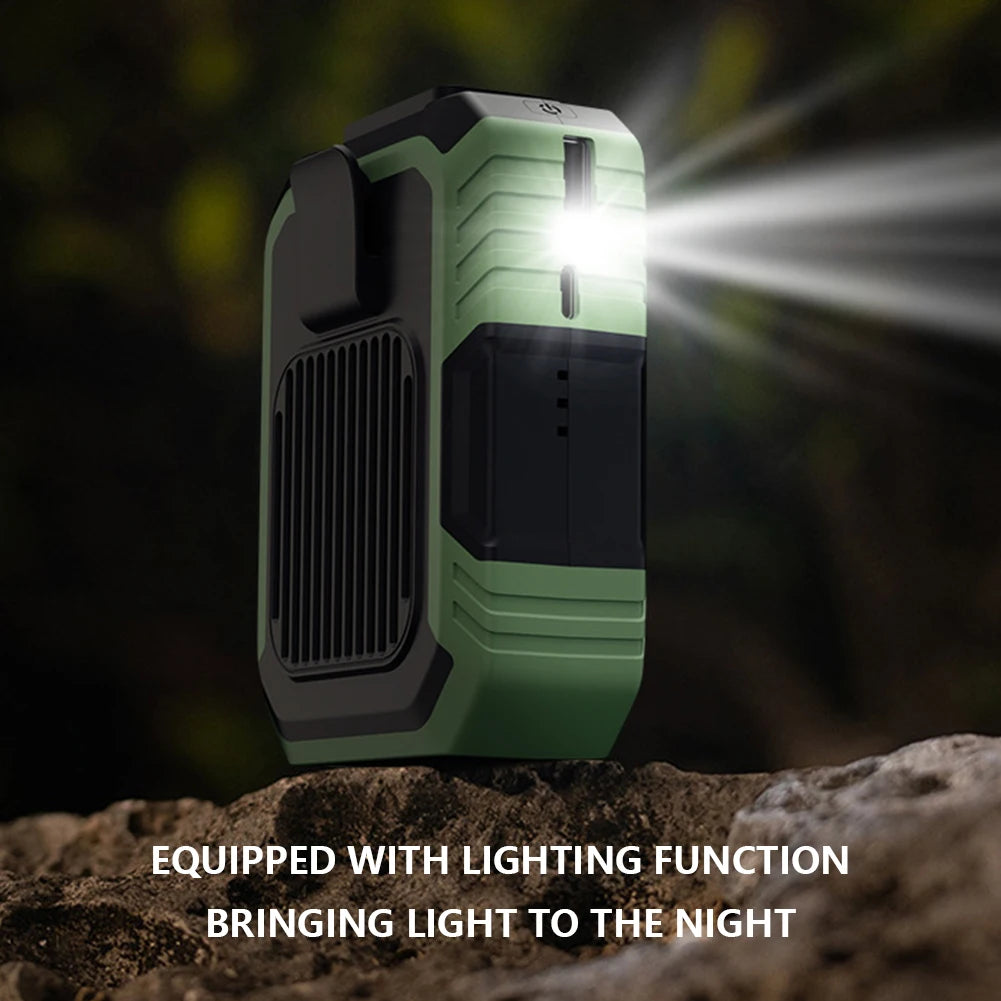 New 4000mAh Hanging Neck/Waist Fan USB Mini Portable Rechargeable Cooling Fan For Outdoor Camping Hiking Climbing Running Sports