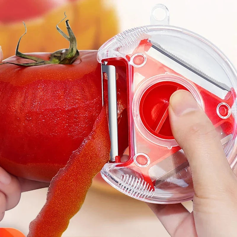1PC 3 in 1 Magic Trio Peeler Set Slicer Shredder Peeler Julienne Cutter Multi Peel Blade Grater Kitchen Tool Accessories
