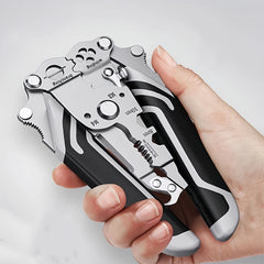 Foldable wire stripper, pulley design multi-function electrician wire splitter wire winding pliers crimping pliers hand tool
