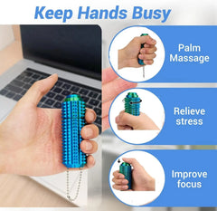 Spiky Fidget Roller Toy Keychain Novelty Fun Stress Relief Sensory Relax Portable Office Home Desk Friends Family Creative Gifts