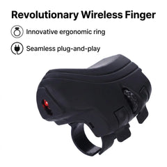 Finger Ring Mouse 1000DPI Easy Control High Efficiency Wireless Finger Ring Mouse Portable Rechargeable 2.4GHz for Office
