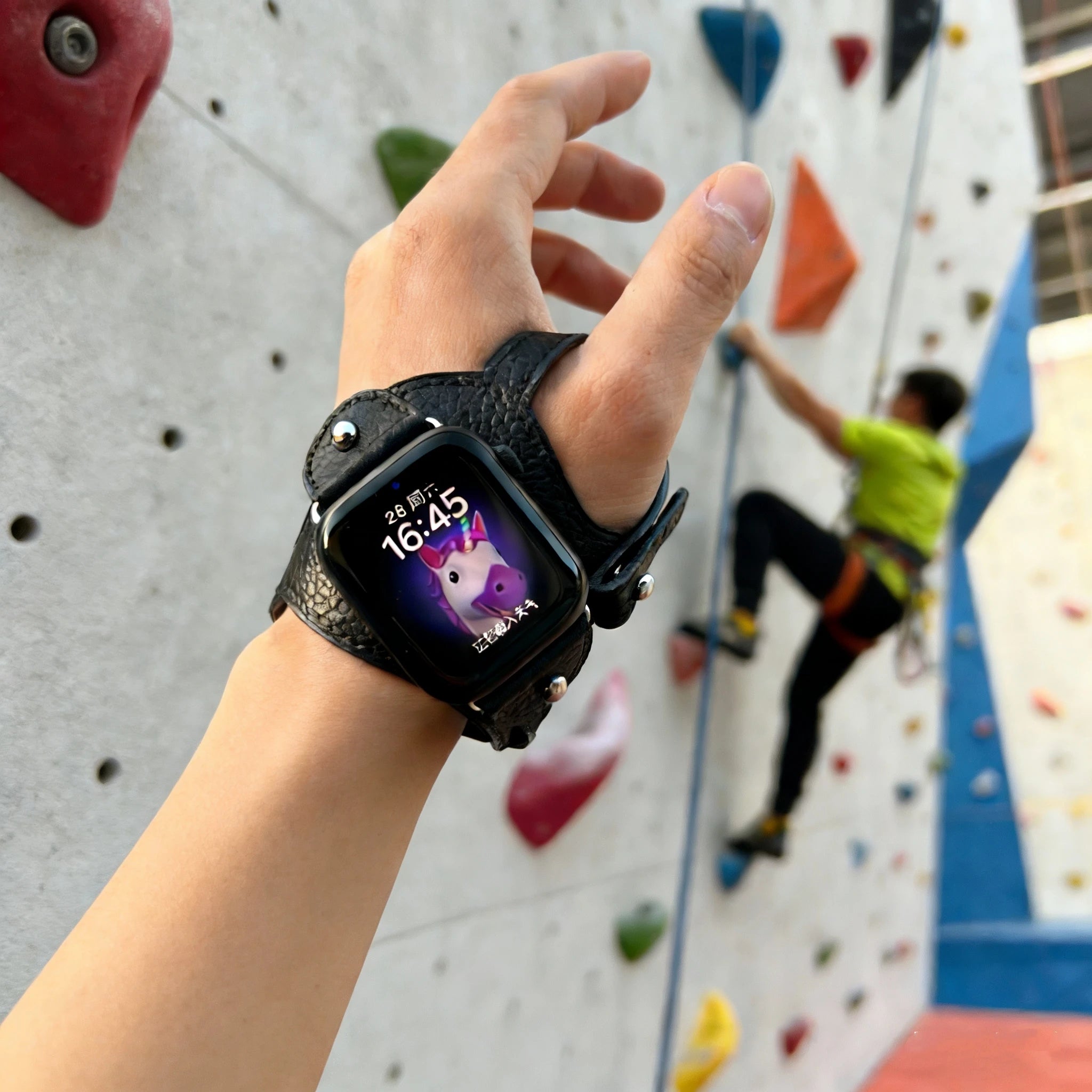 Exclusive Sports Cycling outdoor strap Leather loop For Apple Watch band men women Series 11/10/9 40mm 41mm 42mm 44mm 45mm 46mm