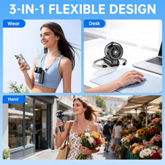 Handheld Misting Fan Portable with 5000mAh Battery, Personal Mister for Cooling at Summer Outdoor Travel Beach, Gift for Women