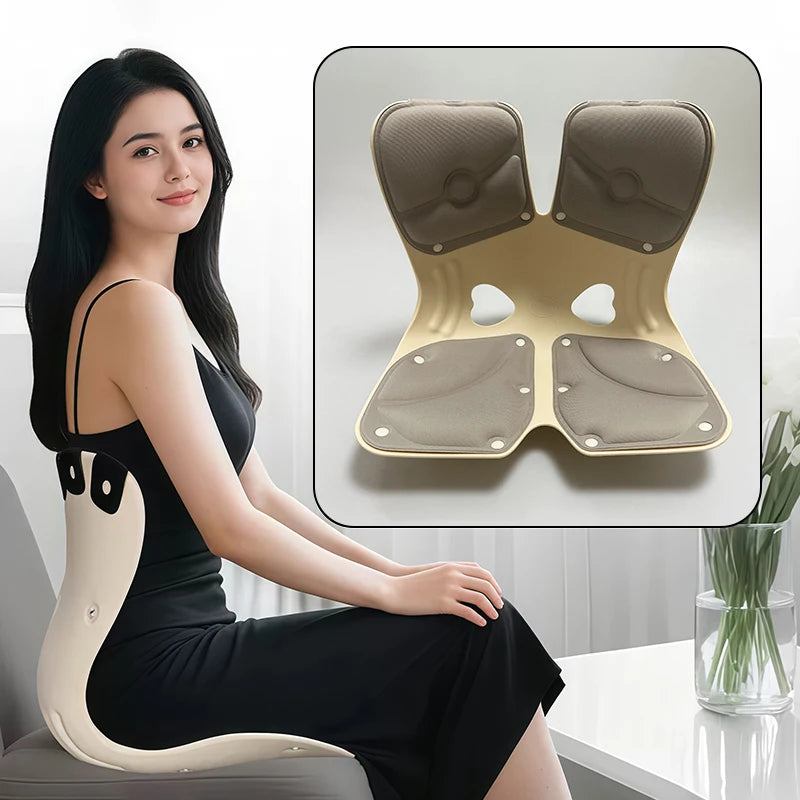 Ergonomic Adult Seat Waist Cushion Long Sitting Is Not Tired  Spine Stting Chair Correction Sitting For Office Sedentary Use
