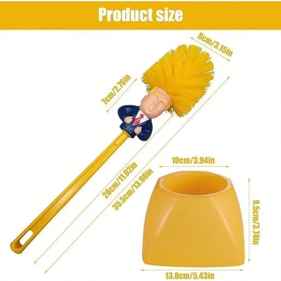 Toilet Brush And Holder Set, Funny Thumbs Up Design, Novelty Toilet Plunger Combo, Hilarious Bathroom Decor, Cleaning Supplies, Unique Gag Gift & Bathroom Accessories