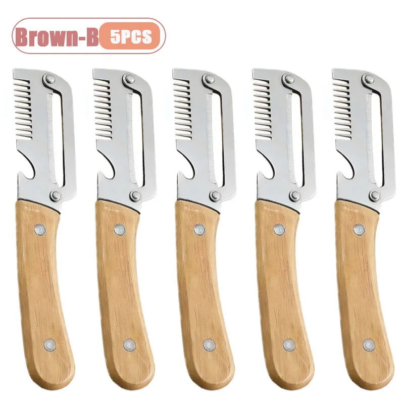 1-20PCS All in One Stainless Steel Vegetable Cutter Grater Slicer for Green Onion Ginger Julienne Peeler Opener Kitchen Gadget