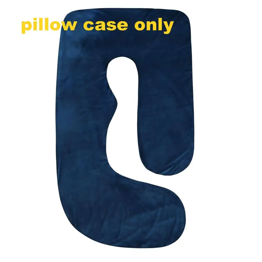 G-Shape Maternity Pillow, Full Body Support Pregnancy Pillow for Sleeping, Nursing & Side Sleeping, Soft Cotton Cover, Gray