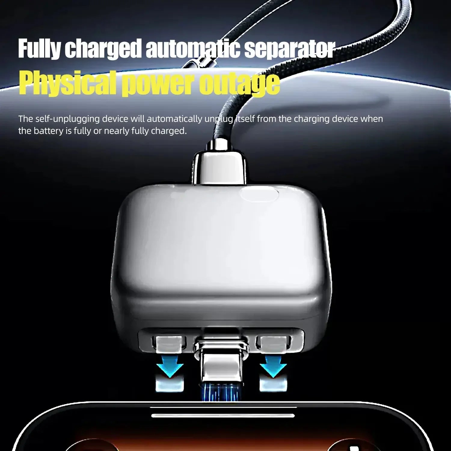 New 140W Charger Automatic Physical-Disconnect Battery Guard Anti-Overcharge Protection Charge Adapter C Port Smart Stop Charge