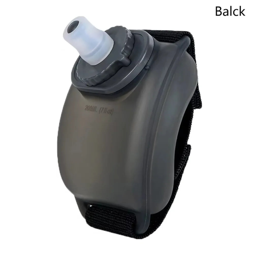 Portable 200ML Wrist Water Bottle Silicone Soft Flask Kettle Holder Wrist Storage Bag For Marathon Riding Fitness Climbing Mini