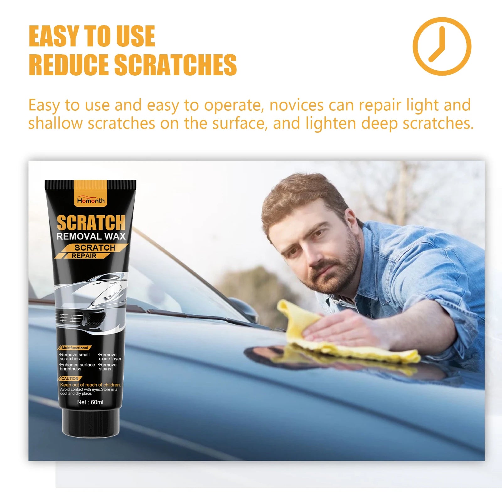 Car Paint Repair Polish Wax Scratch Remover Coating Agent Universal Auto Care Repair Marks Renew Gloss Daily Beauty Accessories