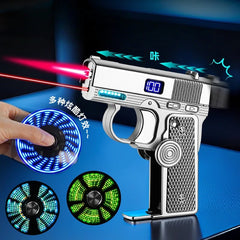New Creative Multi-Functional Folding Lighter  Dual-form  Spinner Stress Relief Lighters Gun , Wholesale Cool Gift Box