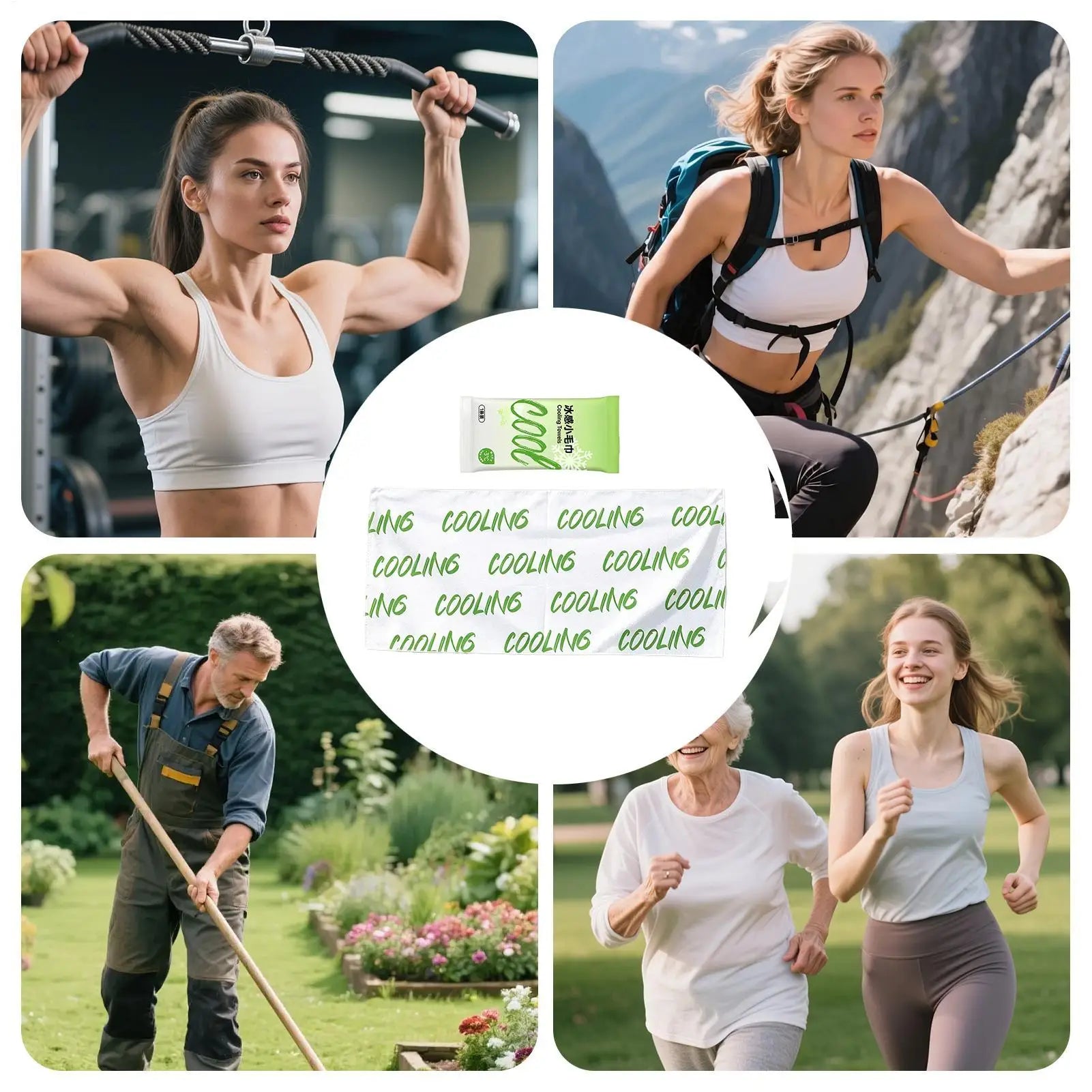 Summer Cooling Wipes Cooling Towel With Natural Mint Extract Outdoor Work Wipes For Women Men Golf Yoga Hiking Running Workout