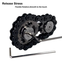 Sprockets Flywheel Fingertip Gyro Fidget Spinner Antistress Anxiety Metal Bike Chains EDC Spinner Fidget Toys For Adult Kids