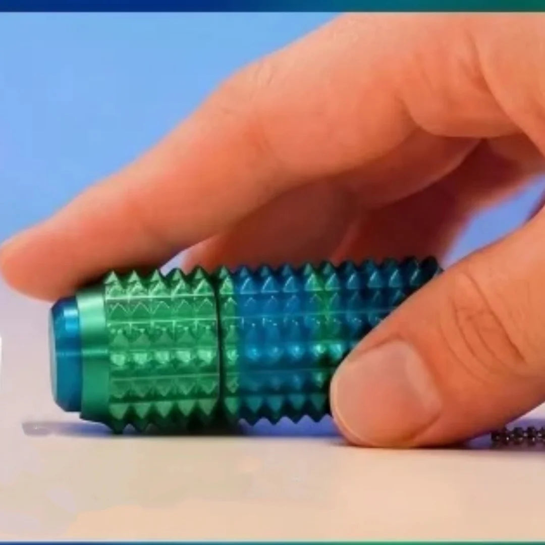 Spiky Fidget Roller Toy Keychain Novelty Fun Stress Relief Sensory Relax Portable Office Home Desk Friends Family Creative Gifts