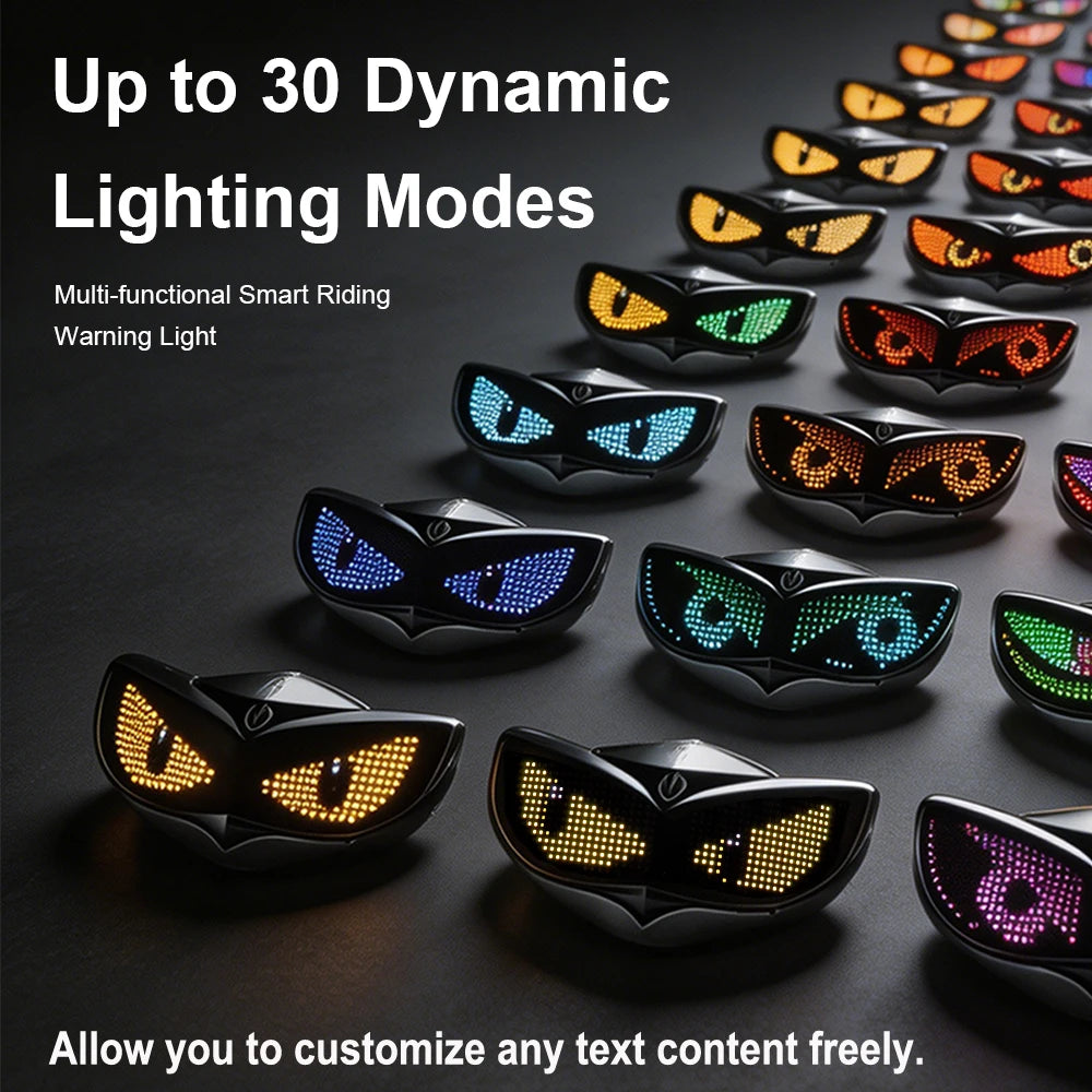 Bike Helmet Light LED Helmet Display (Without Helmet) - Smart Helmet Accessories for Motorcycle, Scooter, Ebike, Snowmobile