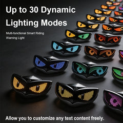 Bike Helmet Light LED Helmet Display (Without Helmet) - Smart Helmet Accessories for Motorcycle, Scooter, Ebike, Snowmobile