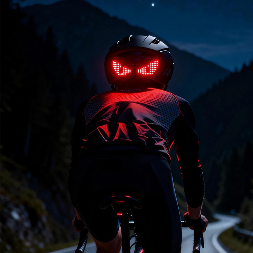 Bike Helmet Light LED Helmet Display (Without Helmet) - Smart Helmet Accessories for Motorcycle, Scooter, Ebike, Snowmobile
