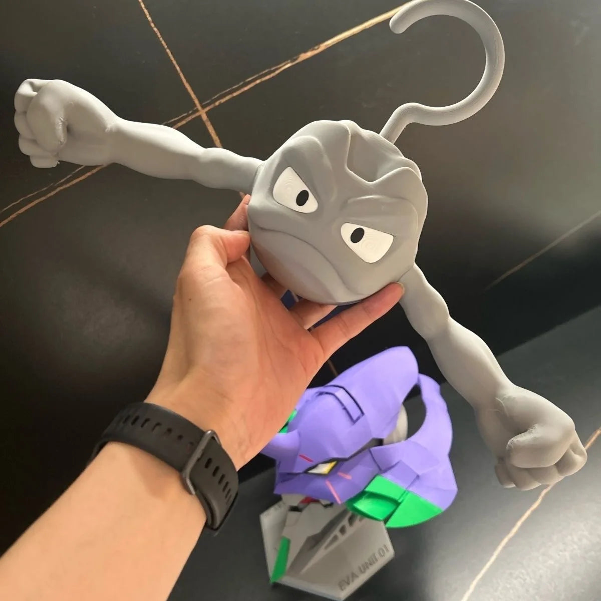 Anime Pokemon 3d Printing Hanger Funny Geodude Action Figures Creative Anti Slip Clothes Hanger Drying Rack Household Goods Toys