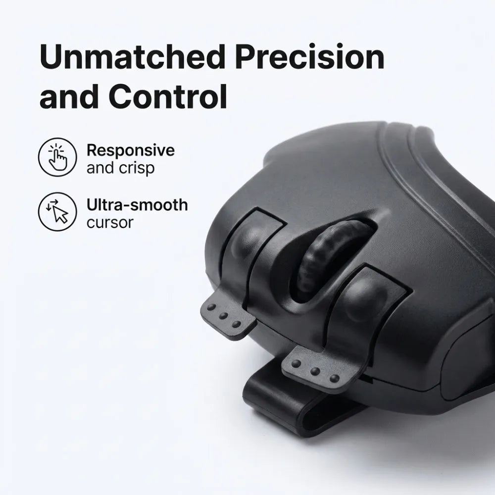 Finger Ring Mouse 1000DPI Easy Control High Efficiency Wireless Finger Ring Mouse Portable Rechargeable 2.4GHz for Office