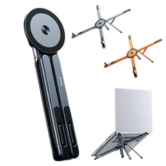 Magnetic Phone Holder Handheld Selfie Stick Tripod Foldable Desk Stand for iPhone 17 16 iPad Tablet Laptop Bracket A2S5