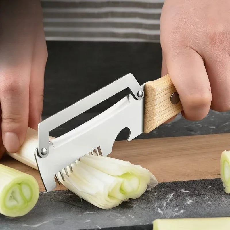 1-20PCS All in One Stainless Steel Vegetable Cutter Grater Slicer for Green Onion Ginger Julienne Peeler Opener Kitchen Gadget