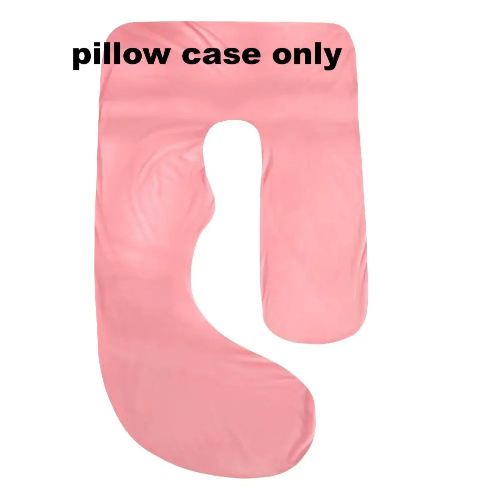 G-Shape Maternity Pillow, Full Body Support Pregnancy Pillow for Sleeping, Nursing & Side Sleeping, Soft Cotton Cover, Gray