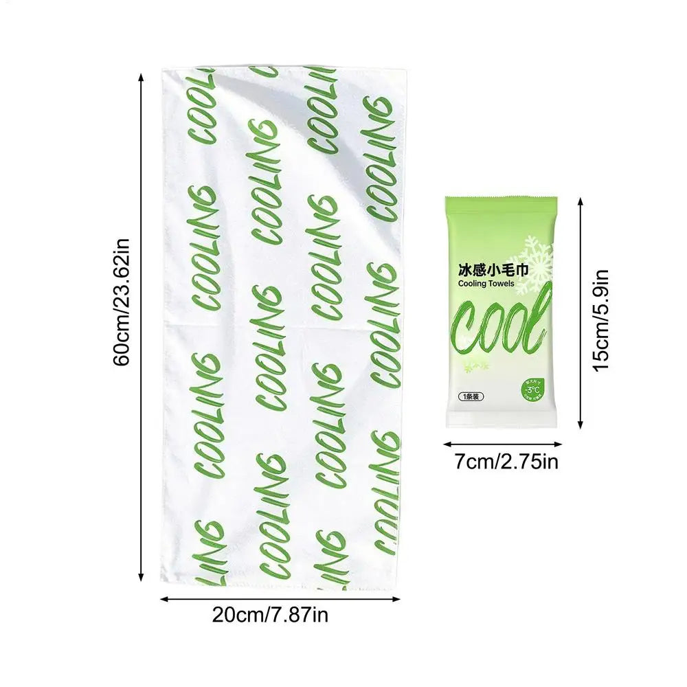 Summer Cooling Wipes Cooling Towel With Natural Mint Extract Outdoor Work Wipes For Women Men Golf Yoga Hiking Running Workout