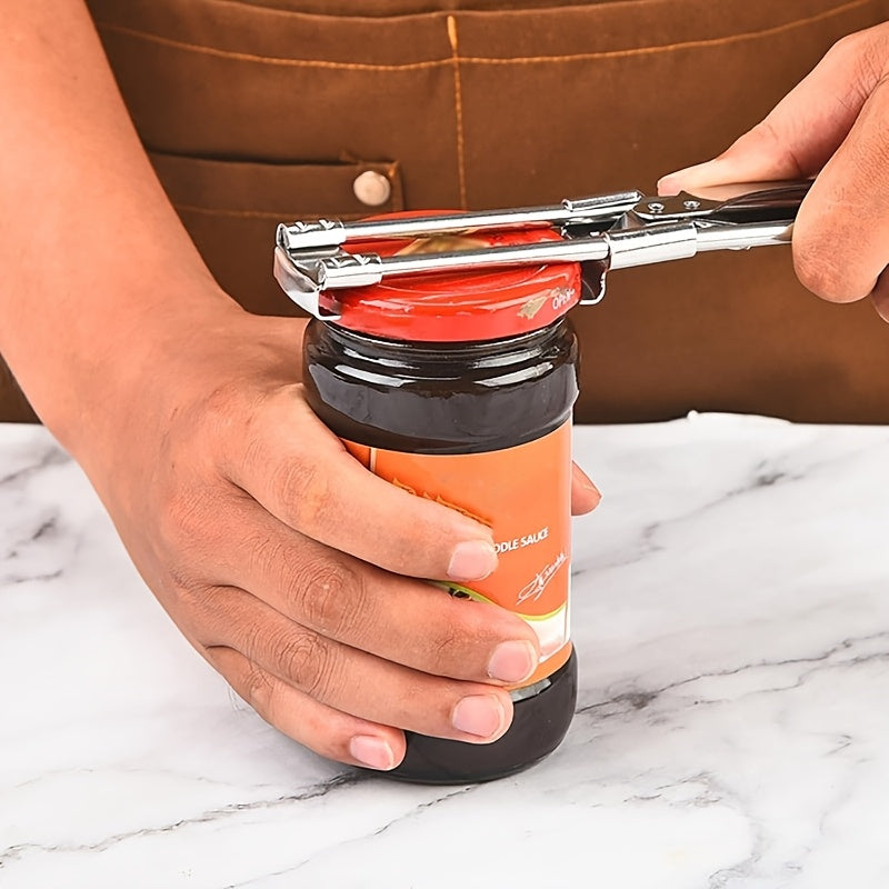 3pcs Adjustable Stainless Steel Can Opener Set - Kitchen Food Opening Scene - Multi-functional, Non-Slip, Lid Removal - Suitable for Disabled Individuals and Elderly People with Arthritis - Essential Kitchen Gadget - Special Needs Can Opener